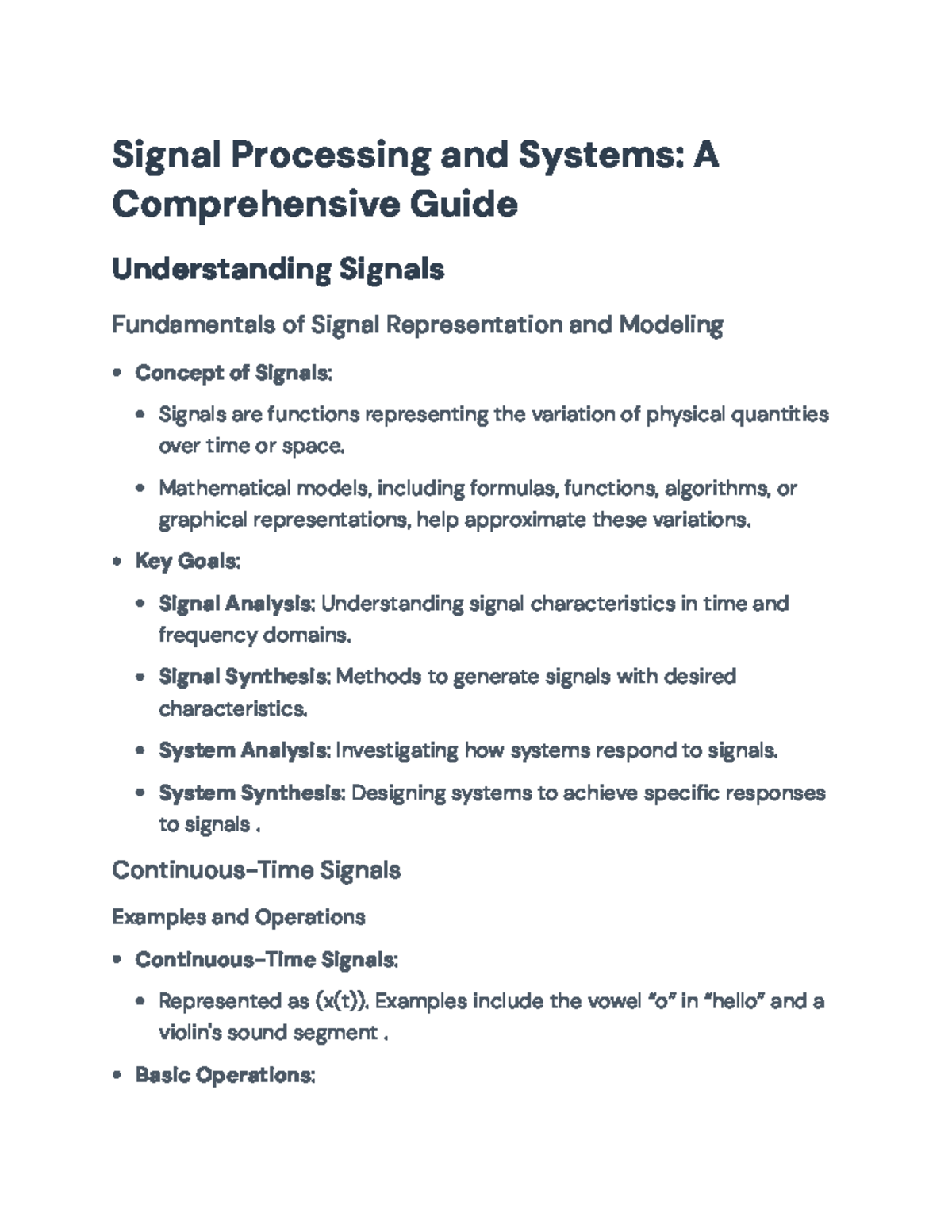 Signal Processing and Systems: Comprehensive Guide for DTLTI Analysis ...