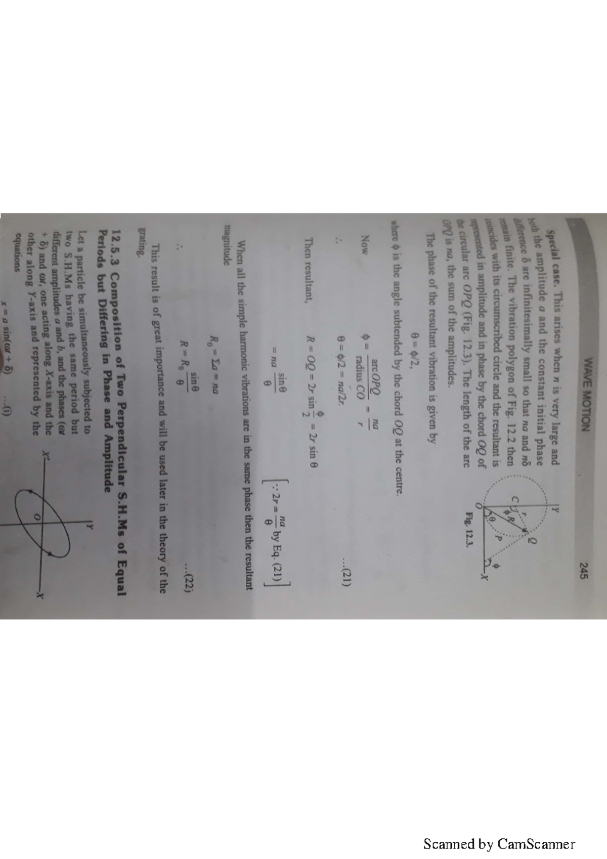 Diffraction single slit derivation pdf - WAVE MOTION 245 Special case ...