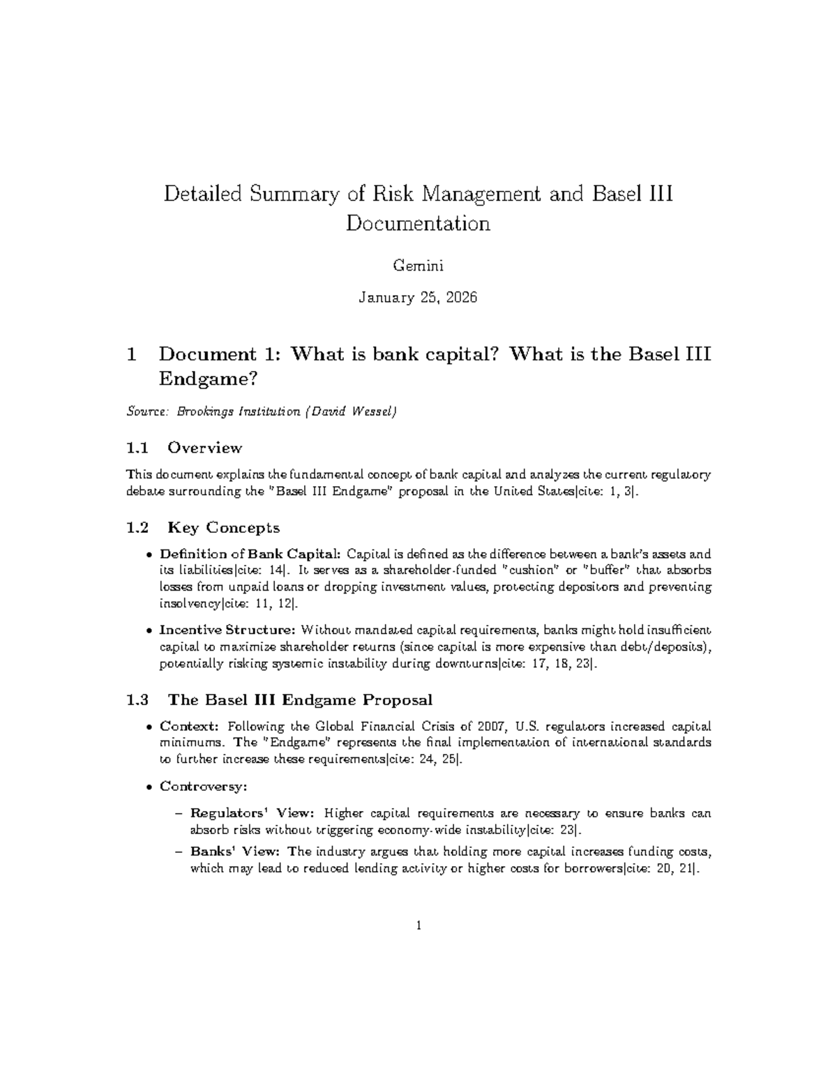 Basel Reforms Summary: Key Concepts and Risk Management Insights ...