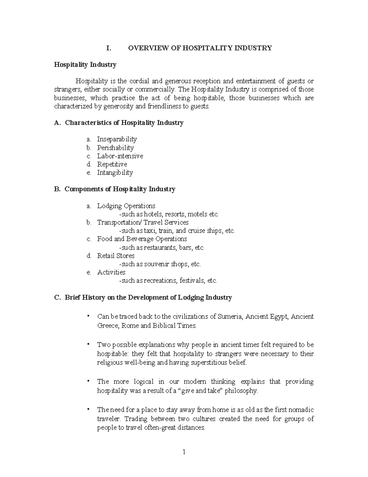 Housekeeping Overview and Operations: Complete Module (231892902) - Studocu