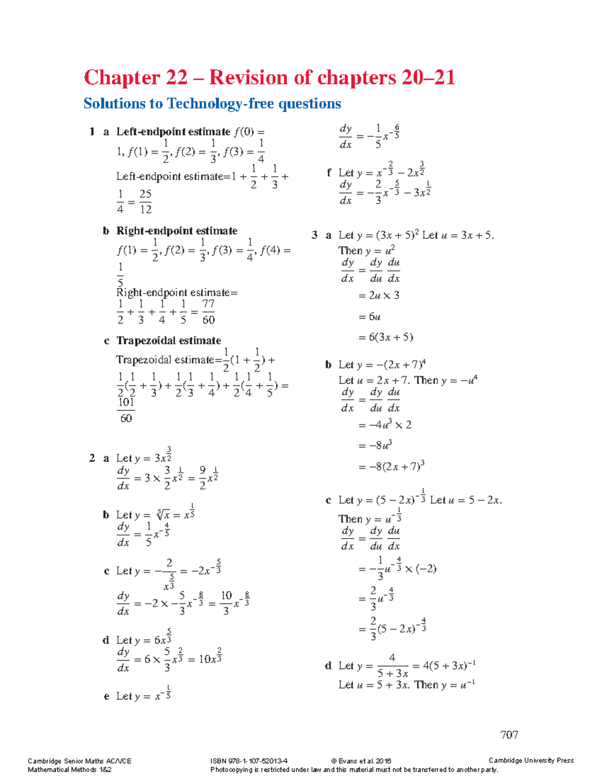 Chapter 22 Worked Solutions for Mathematical Methods (MATH101) - Studocu
