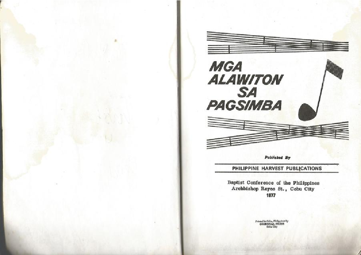 Alawiton sa Pagsimba - Mga Awit para sa Pagsamba (PR 757) - Studocu