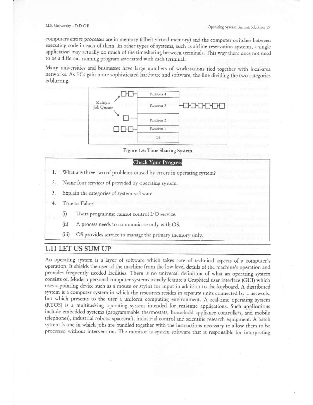 II Year - DKA25 - Operating System: Process Management and Control ...