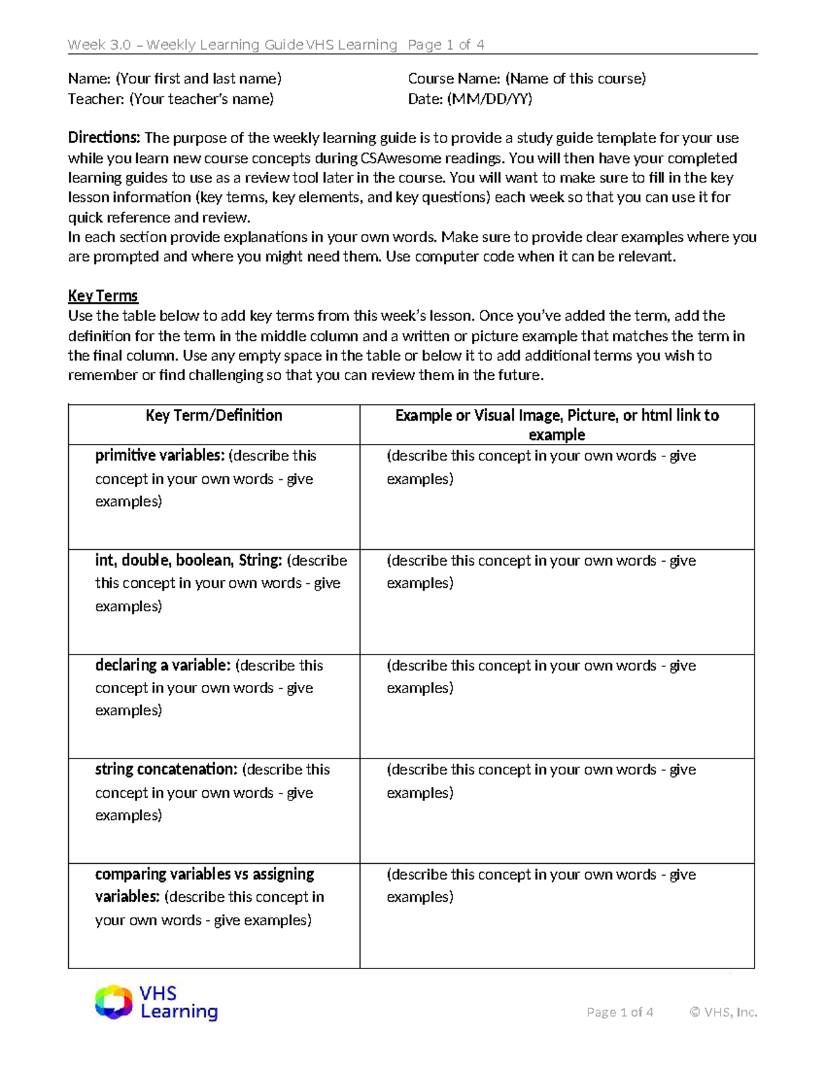 AP STAT Week 3.0 Learning Guide: Key Concepts & Terms - Studocu