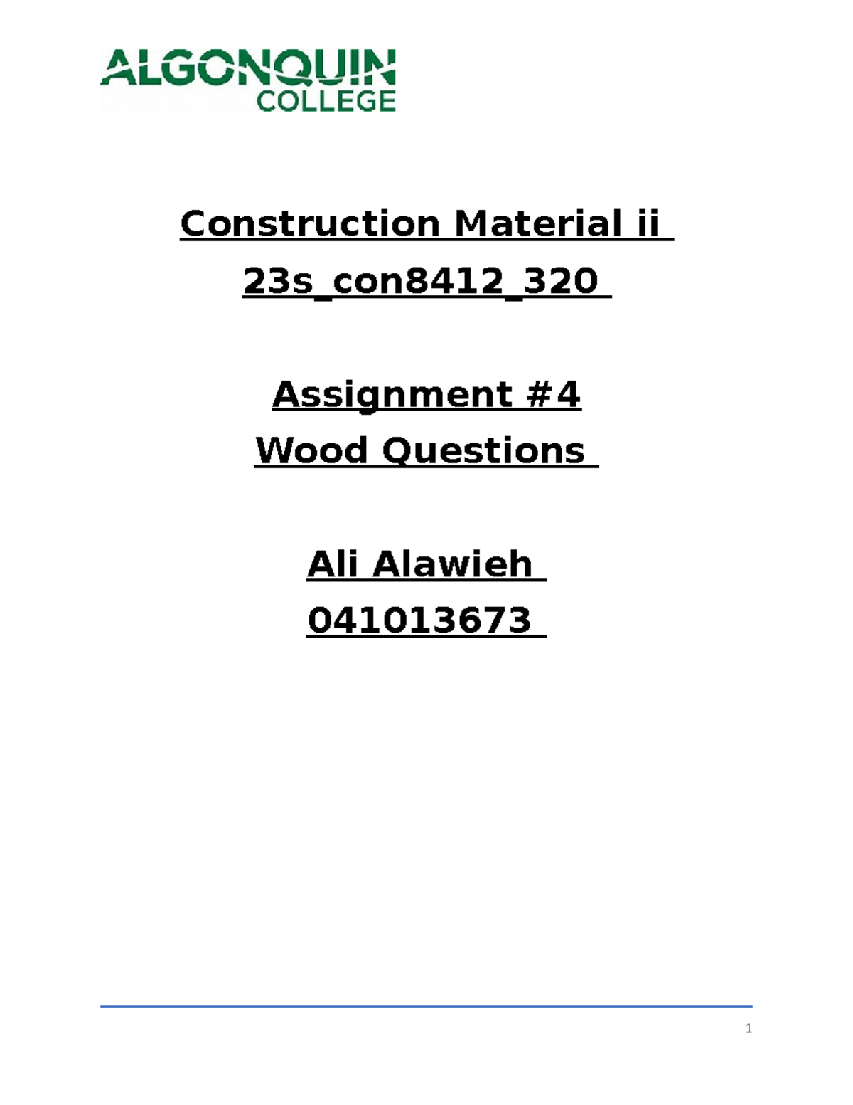 Wood Questions - CON8412 Assignment: Factors of Wood Selection and Use ...