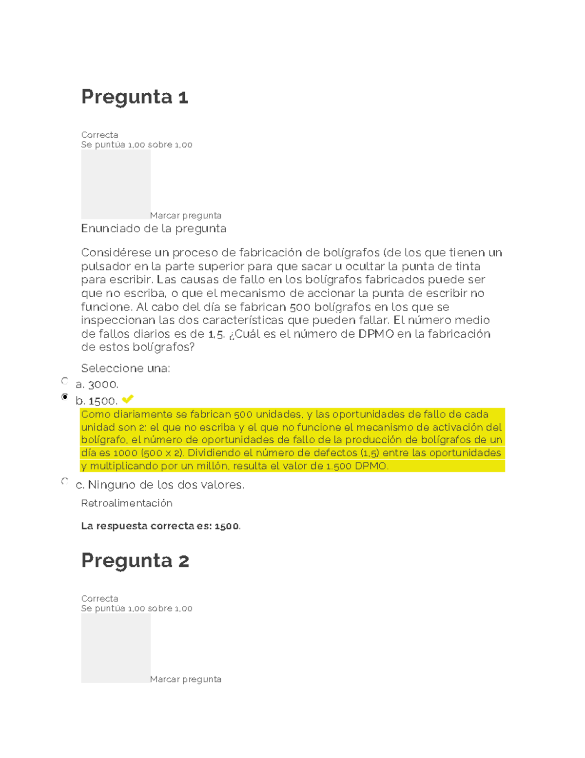 Examen Unidad 3: Gestión de la Calidad - Uniasturias - Document Preview