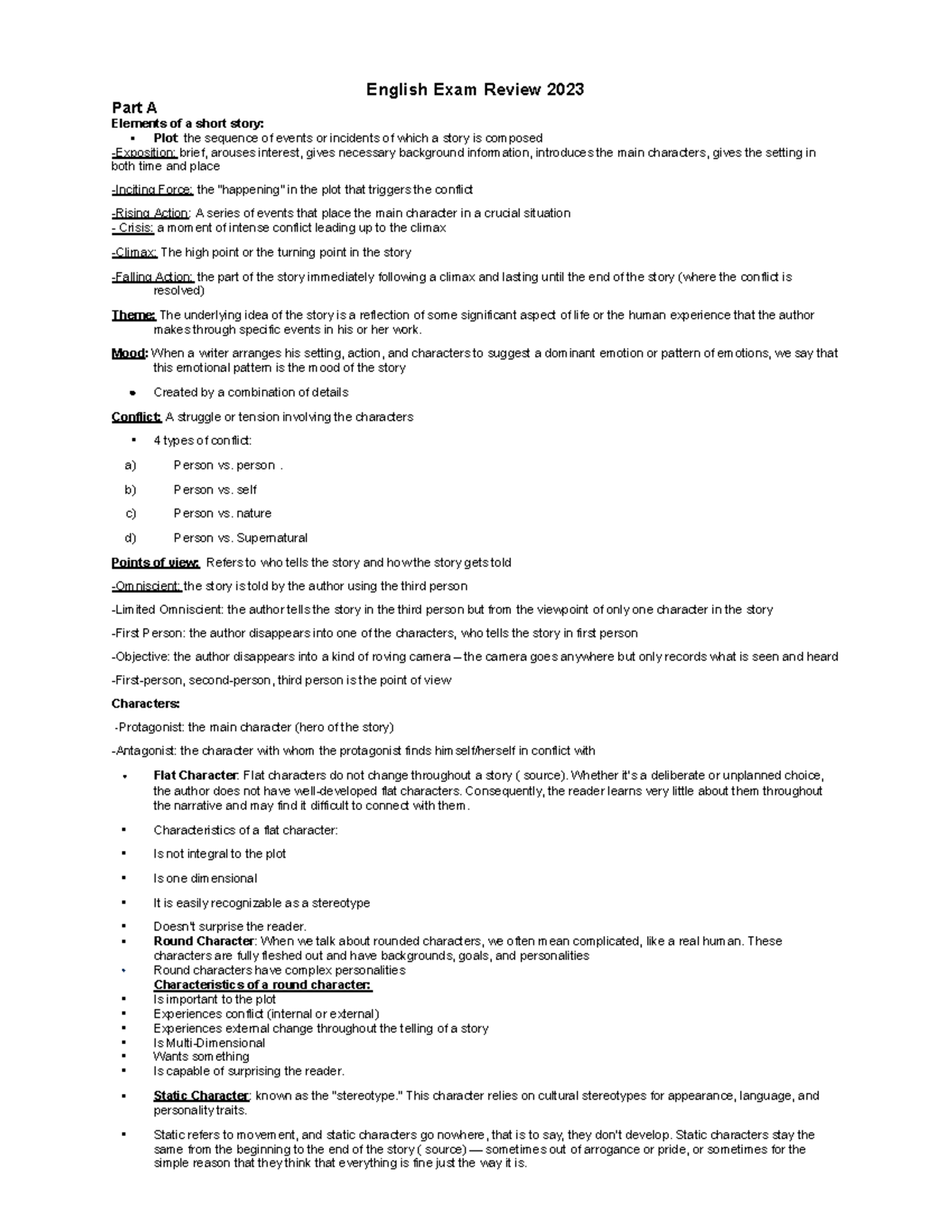 ENG 101 Final Exam Review: Themes, Characters, and Analysis - Studocu