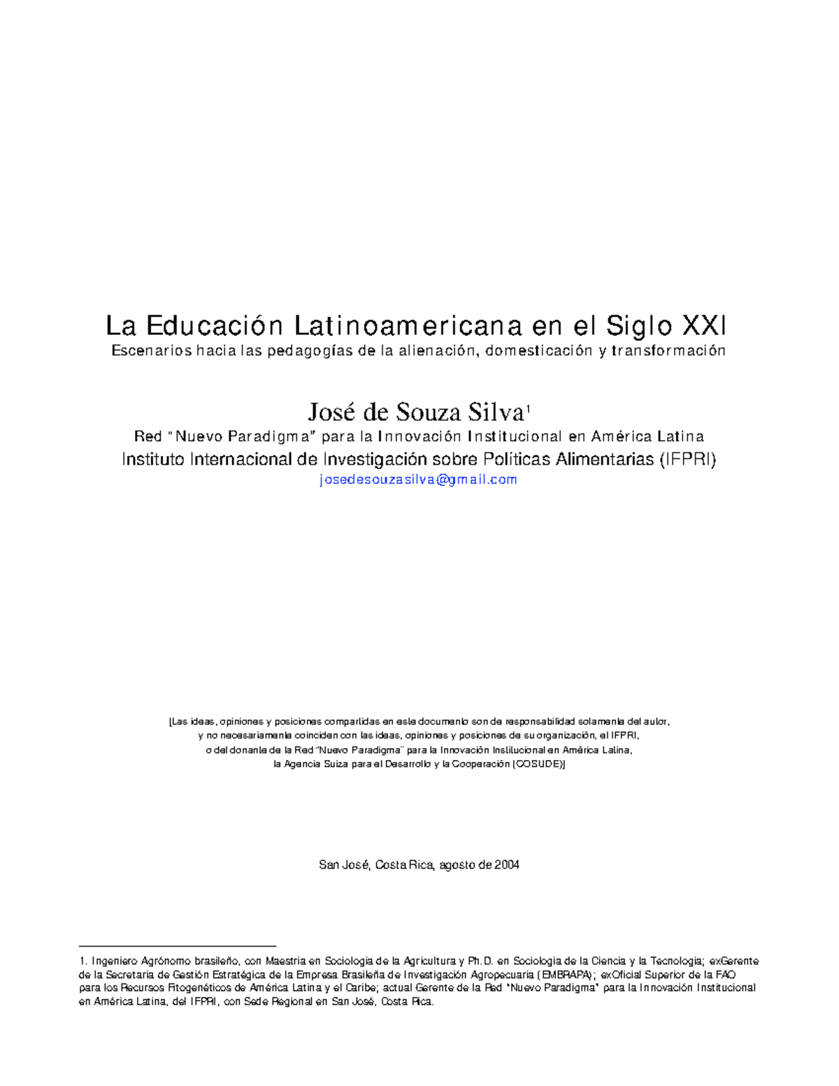 De sousa Santos Jose - La Educación Latinoamericana en el Siglo XXI ...