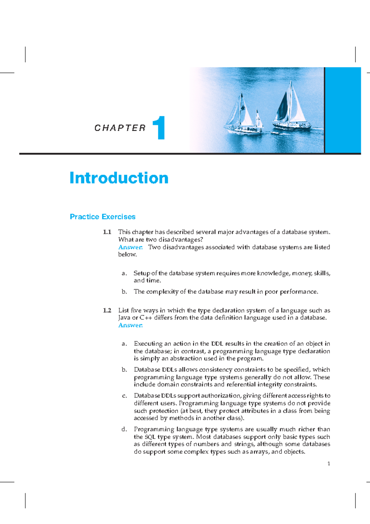 1s - Database - C H A P T E R 1 Introduction Practice Exercises 1 This ...