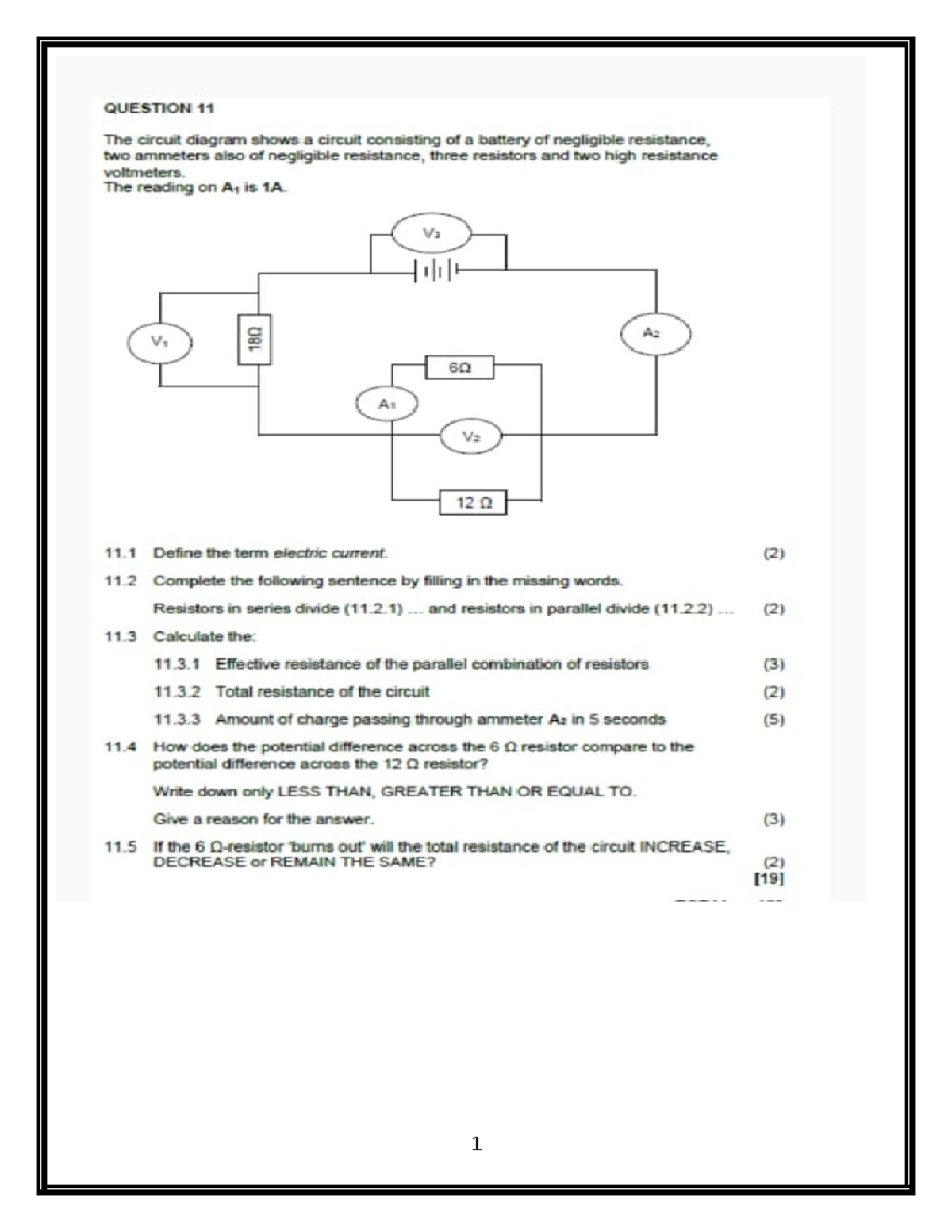 Grade 10 Electric Circuits Questions and Solutions - Studocu