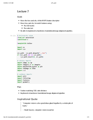 Lecture 5 Notes: Image Features, Corner Detection, and Harris Method ...