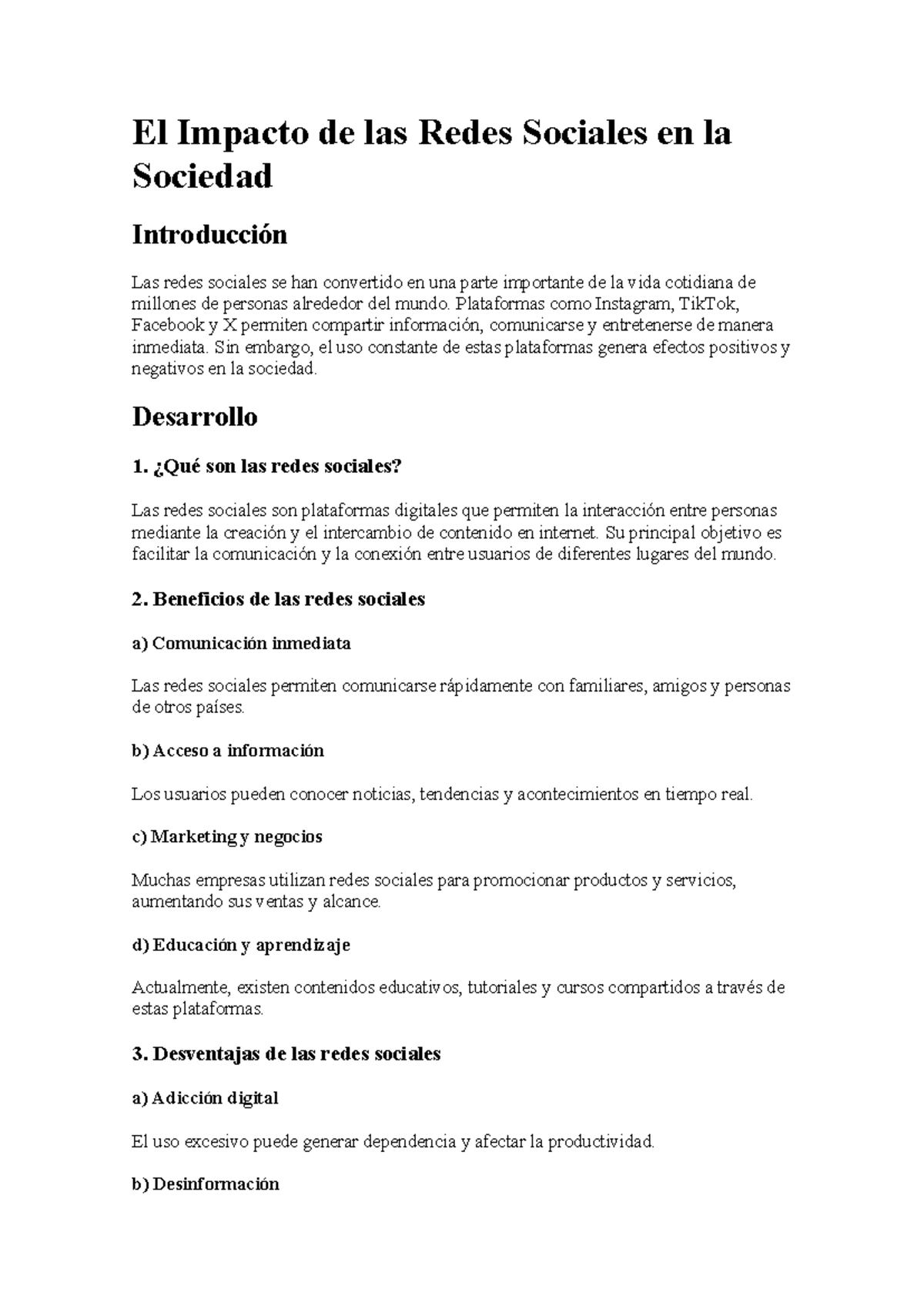 El Impacto de las Redes Sociales en la Sociedad: Análisis y Efectos ...
