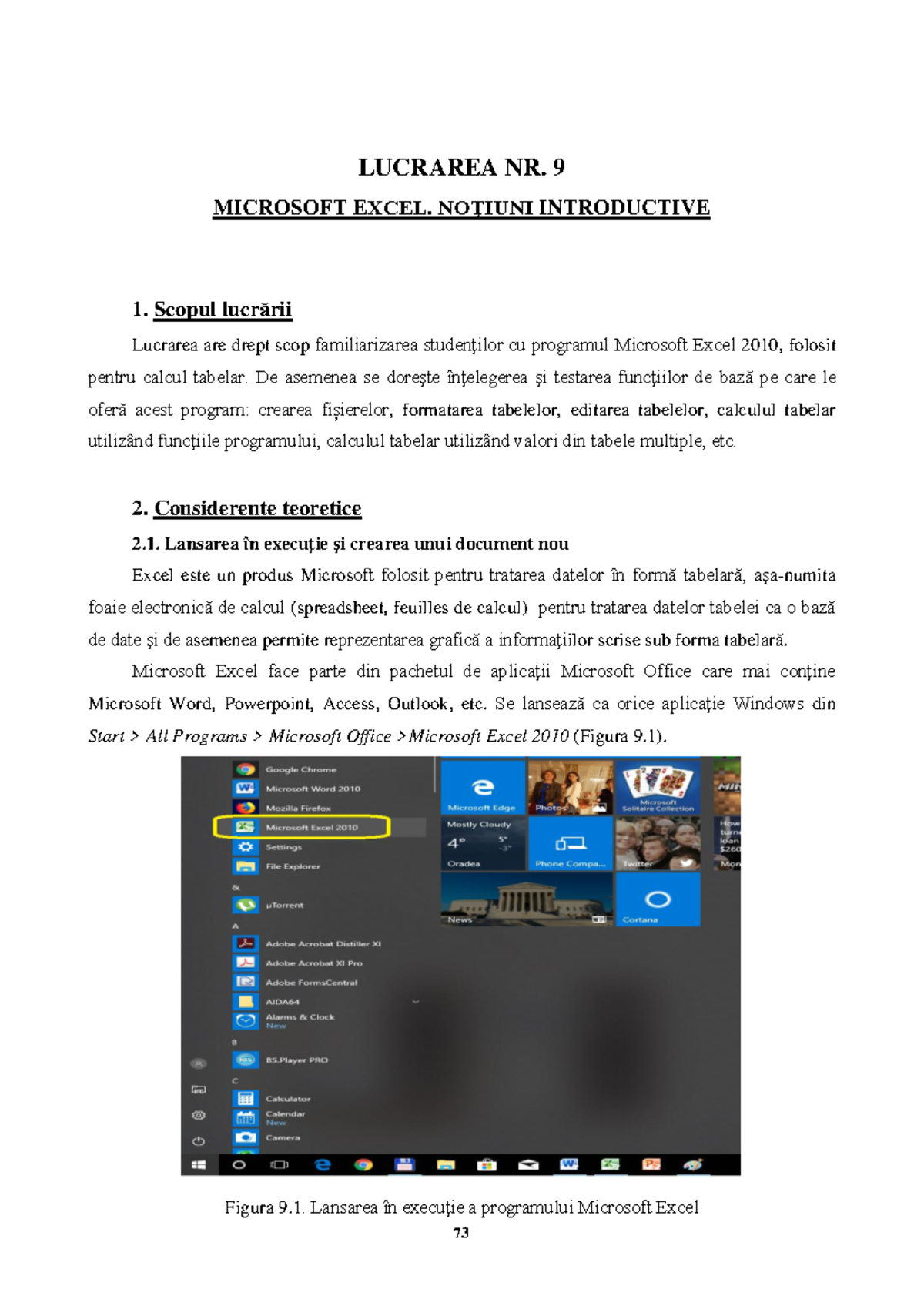 Lucrarea 9- A.I.A first year, informatica aplicata - LUCRAREA NR. 9 ...