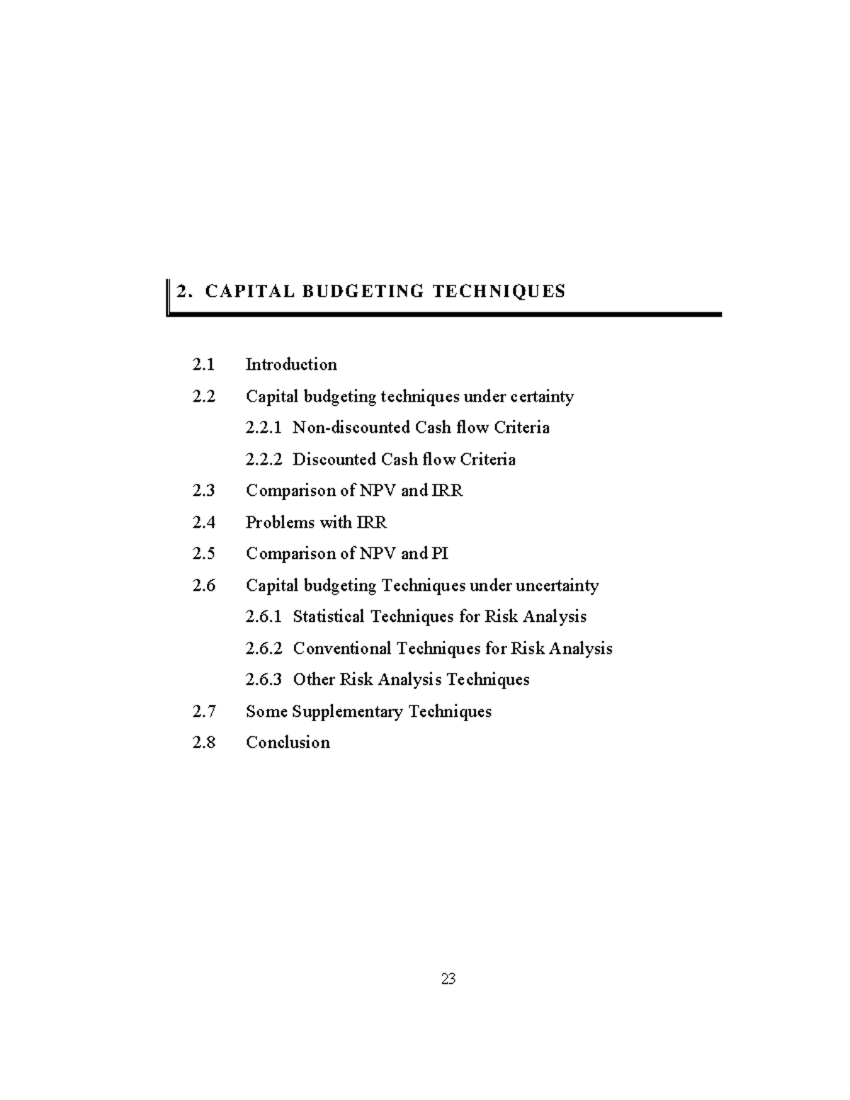 Capital Budgeting Techniques Overview - FIN 301 Midterm Study Guide ...