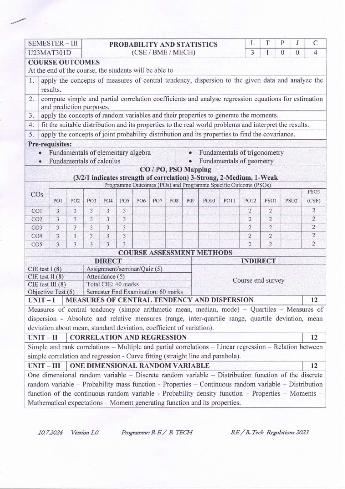Data Structures and Algorithms Syllabus (u23C5306) for Effective ...