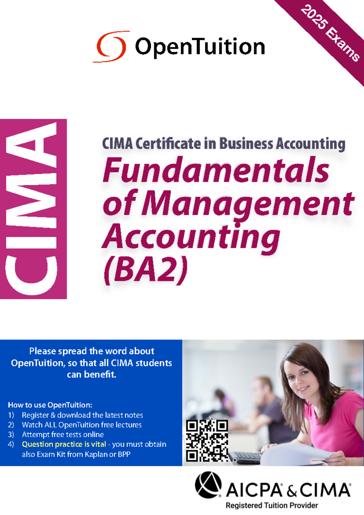 CIMA BA2 2025 Exam Notes: Fundamentals of Management Accounting - Studocu
