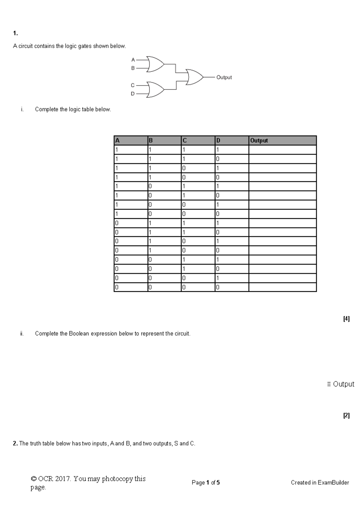Logic Gates Overview and Analysis for Electronics Course (EC 101) - Studocu