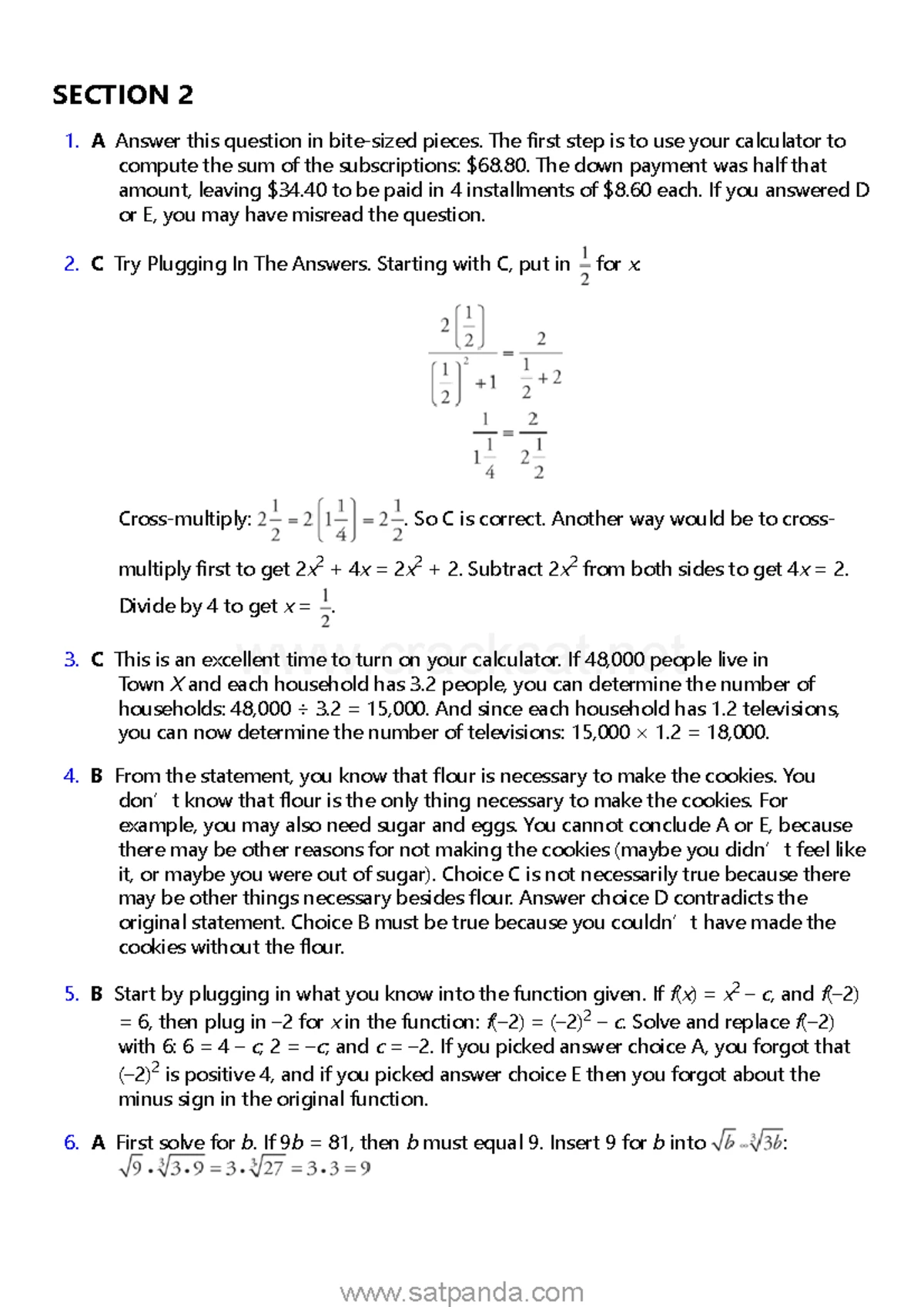 SAT Math Practice Test 7: Problem Solving Strategies and Solutions ...