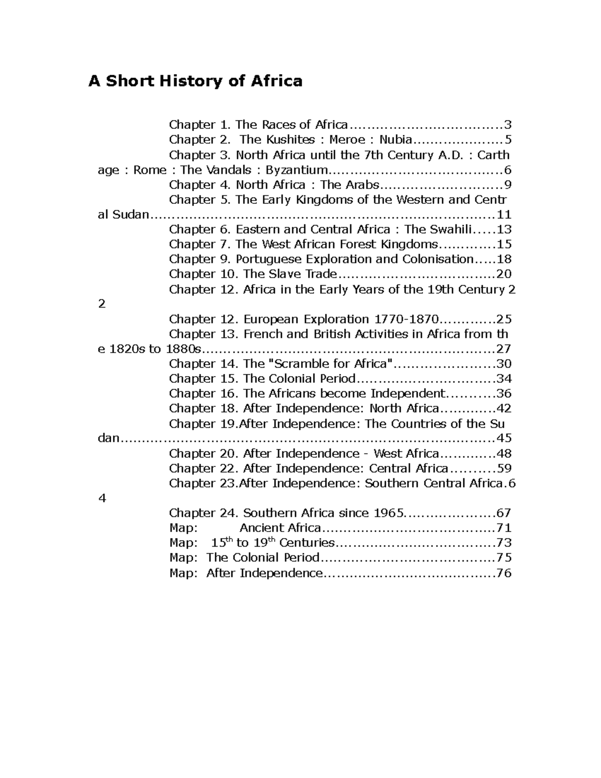 A Comprehensive Overview of African History for Course AFRC101 - Studocu