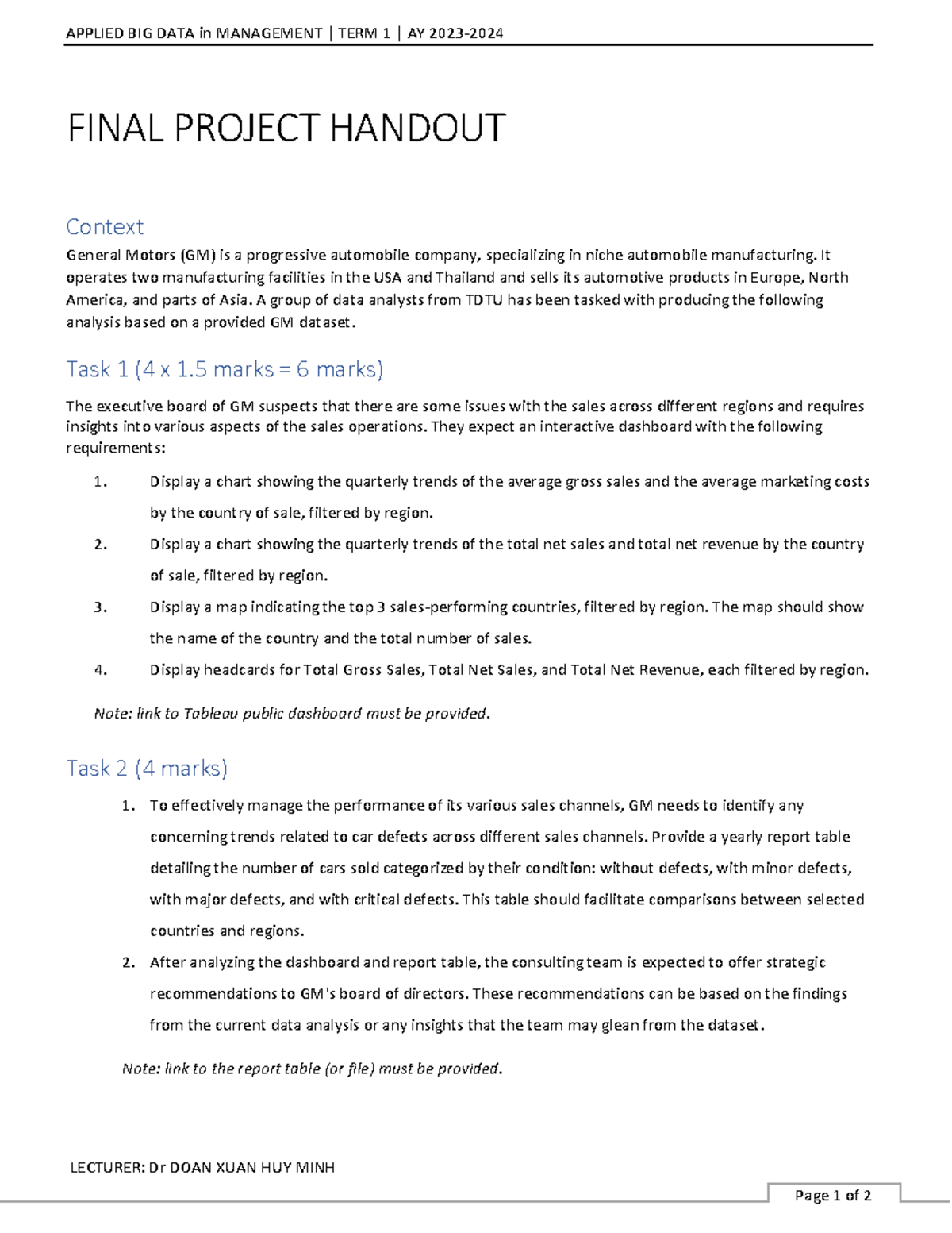 TDTU 2024 Applied Big Data Final Project - APPLIED BIG DATA in ...