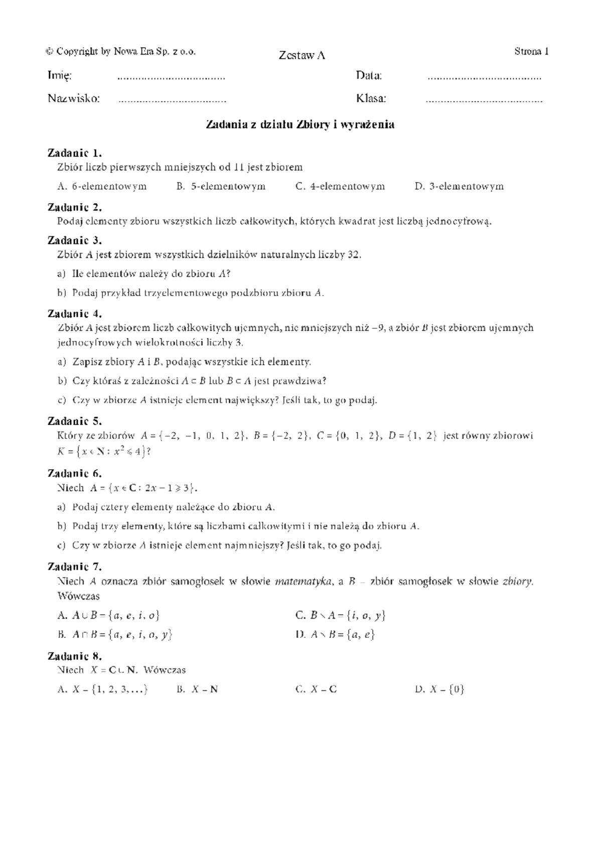 Odpowiedzi Sprawdzian 1 Grawitacja Zamor www.studocu.com