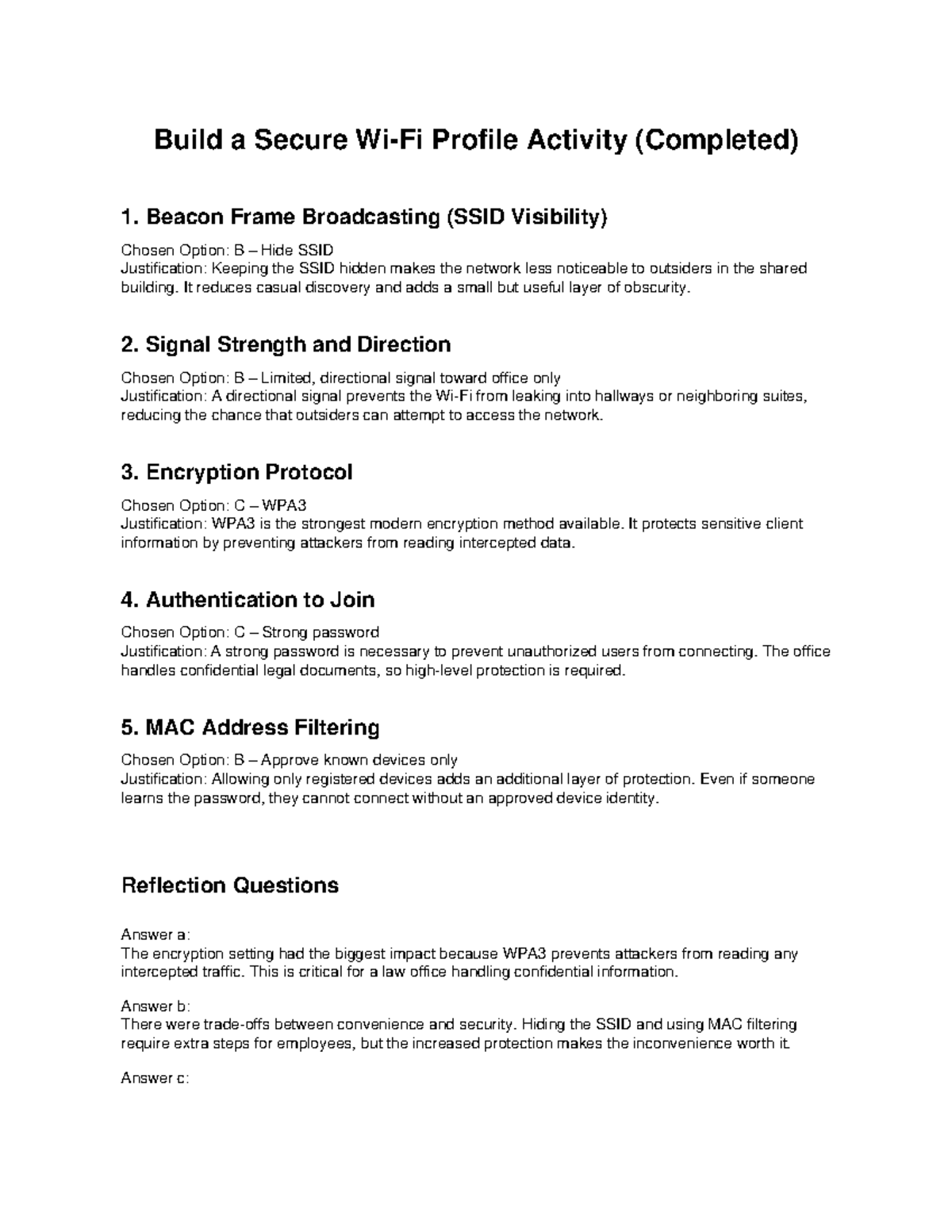 Secure Wi-Fi Profile Activity (Completed) - Security Measures Explained ...