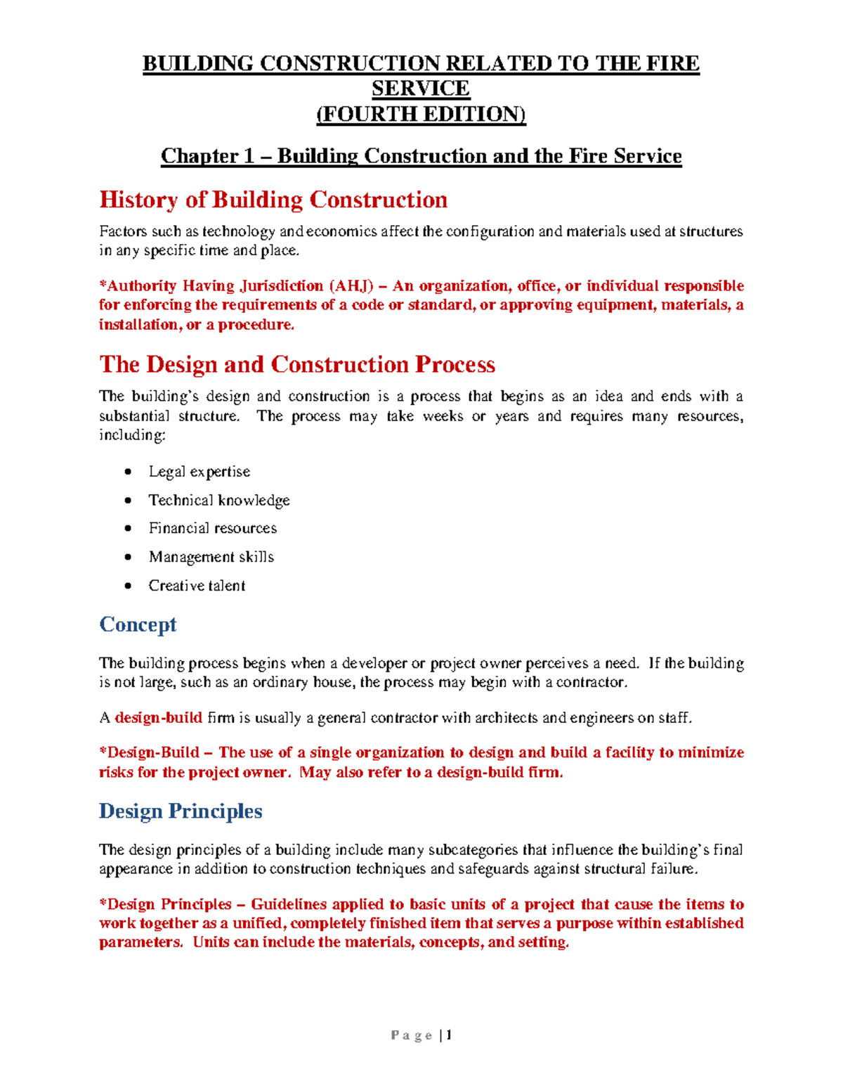 Building Construction and Fire Safety Management (Course Code: FCS 201 ...