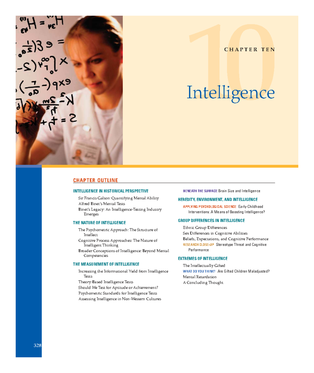 Chapter 10: Intelligence - MHIY036 Final Exam Notes on Theories and ...