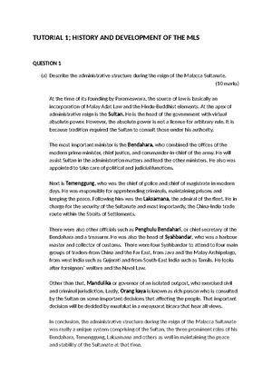 LWB01I 434 tuto answers - 1WEEK 3 – TUTORIAL 1 QUESTION 1 (a) Describe ...