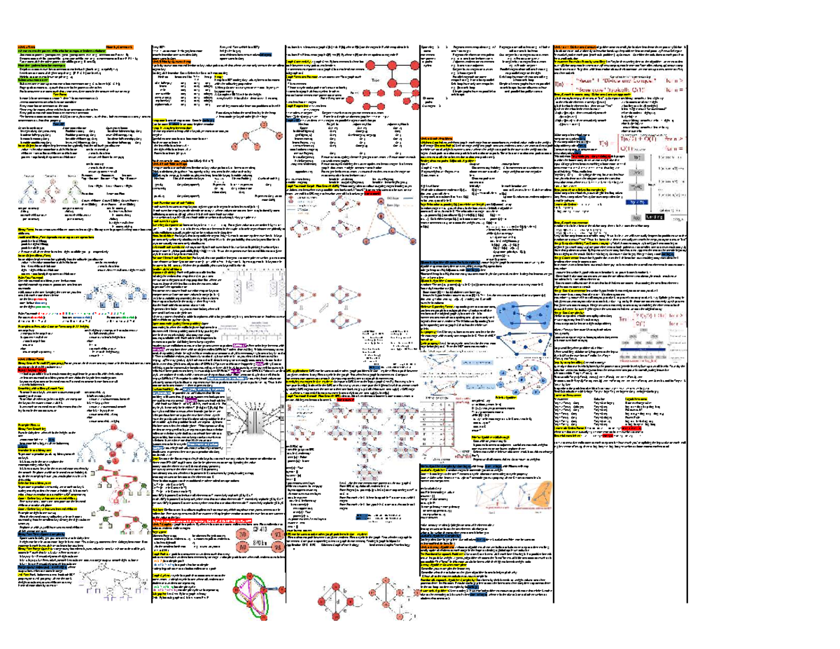Week 3 & 5 Trees, Graphs, and Divide & Conquer Algorithms Notes - Studocu