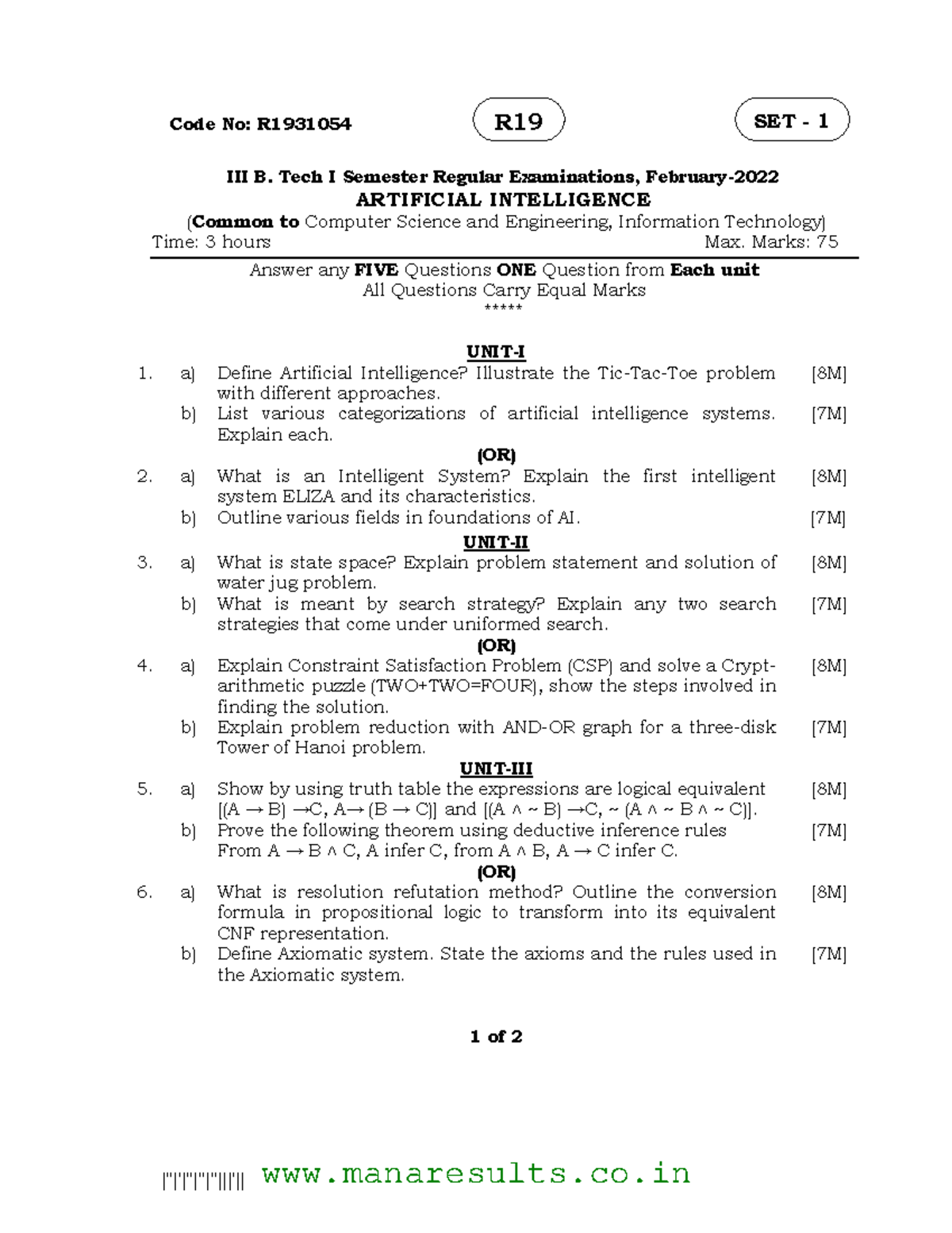 AI Course: Unit 1 Overview and Intelligent Systems Insights - Studocu