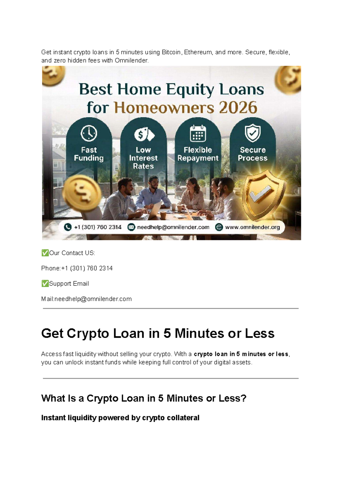 Crypto Loan Guide: Get Instant Funds in 5 Minutes or Less - Studocu