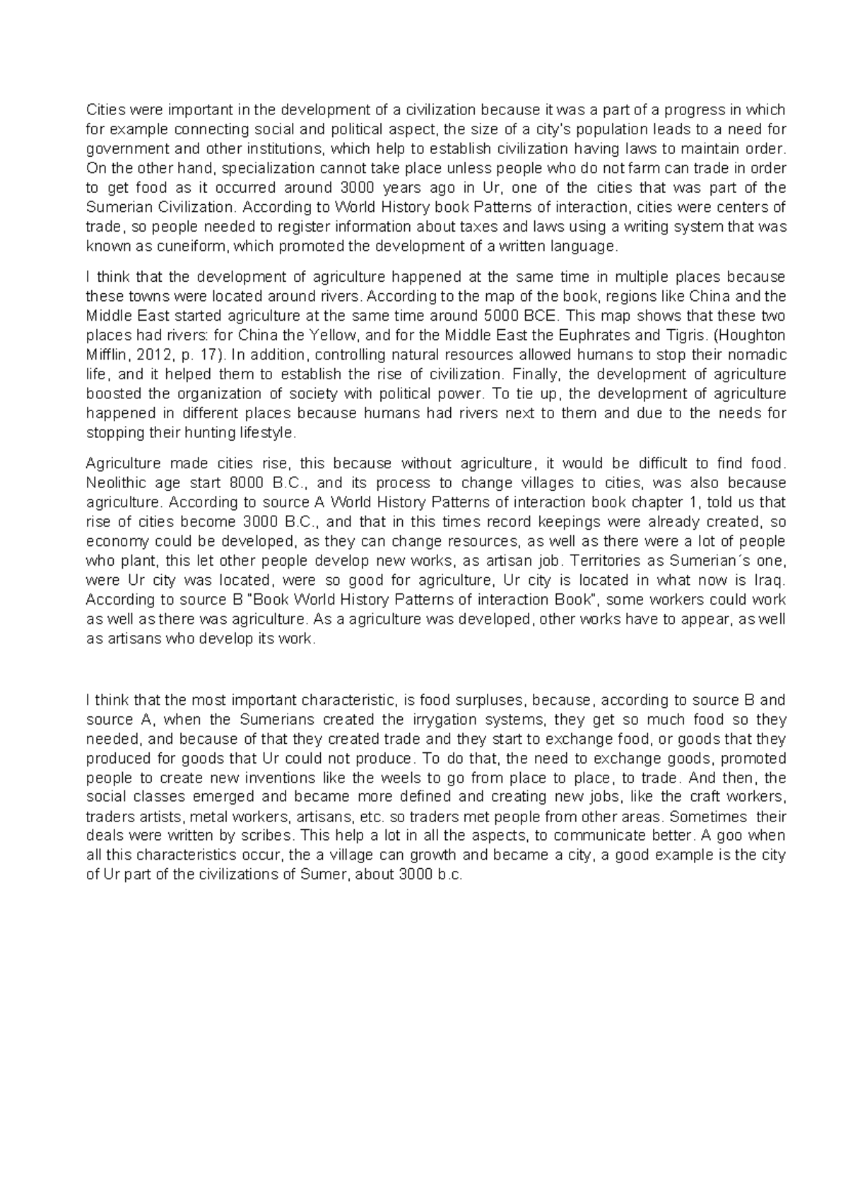 The Role of Cities in Civilization Development: Insights from World ...