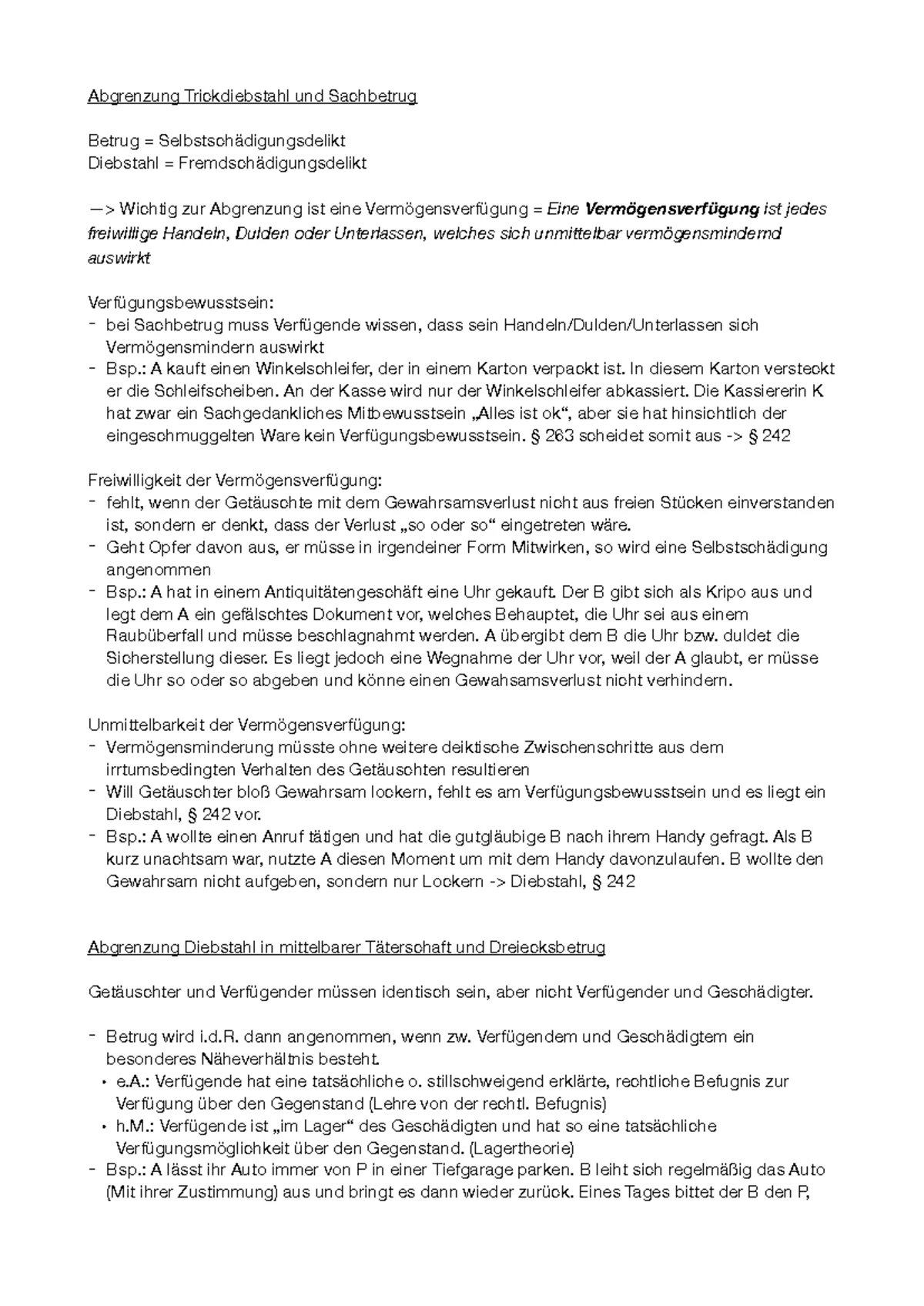 Schwerer Raub (§ 250) - Prüfungsschema und ausführliches Skript - § 250 ...