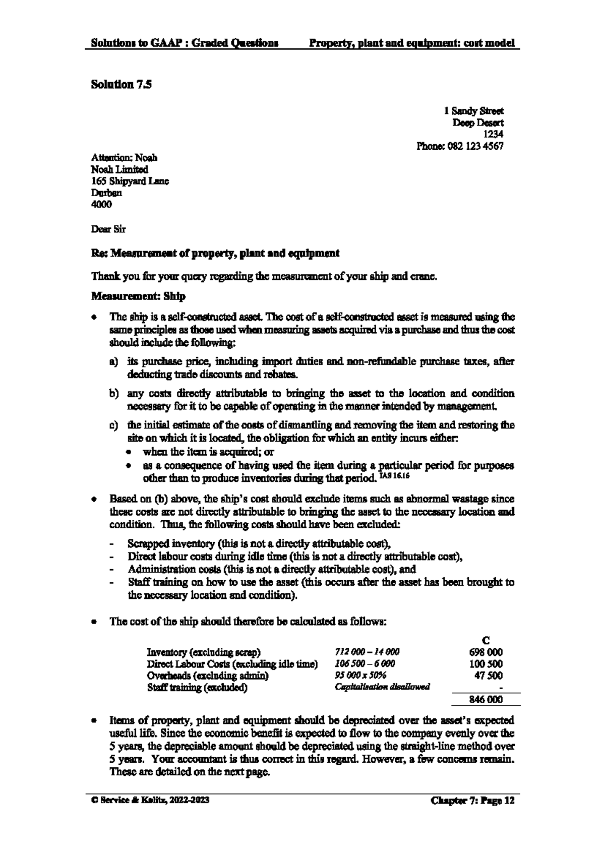 GAAP Graded Questions Solutions - Answer Key 7 - Studocu