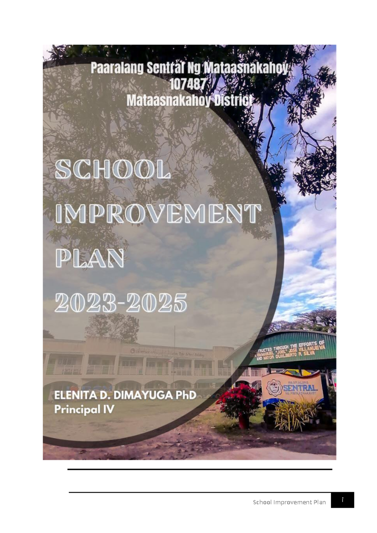 SIP-PSM- Final School Improvement Plan 2023-2025 Report - Studocu