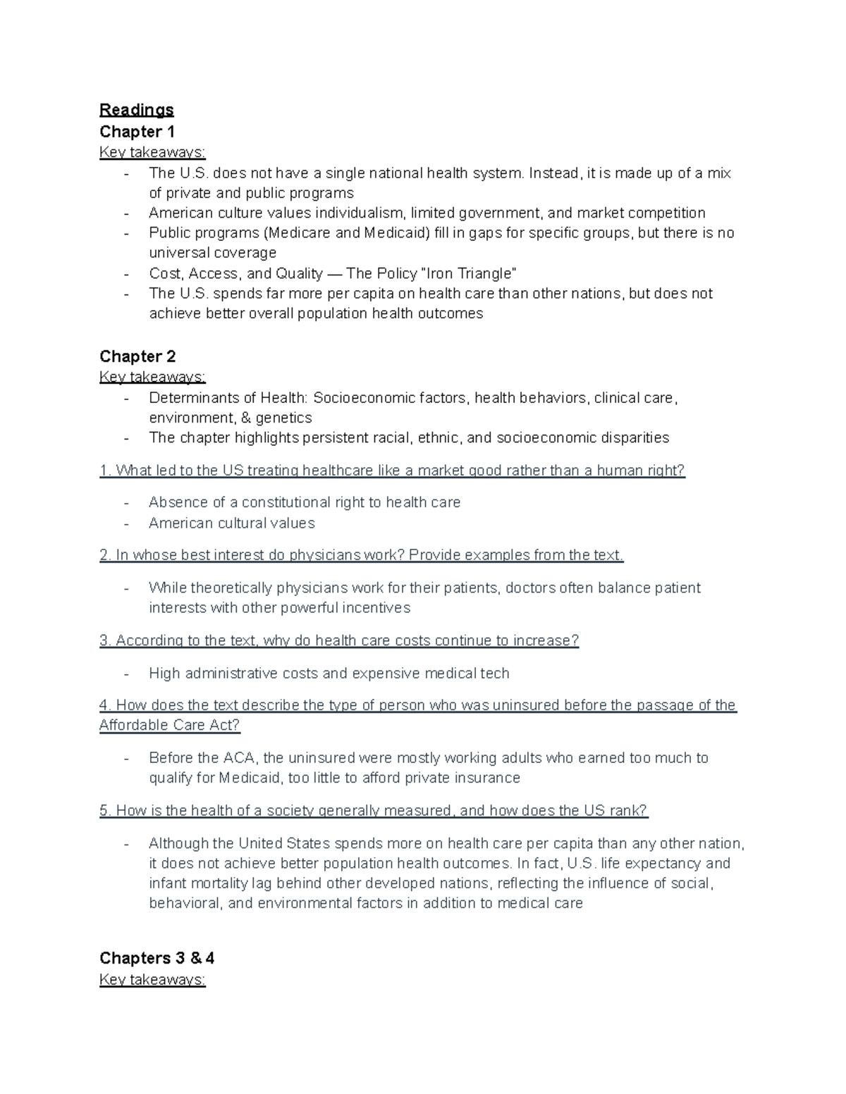 Health Policy Exam 1 Study Guide: Key Concepts on Medicaid & Medicare ...