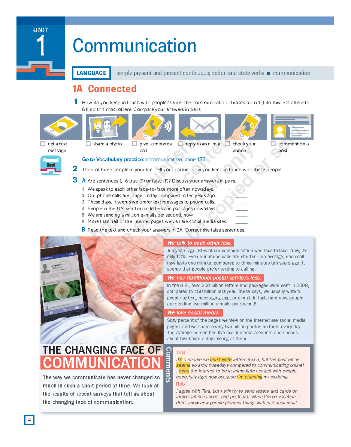 Personal Best B1 SB SU - Teacher's Guide to Communication Skills - Studocu