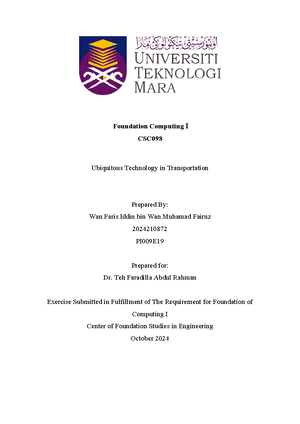 Case Study - .... - INDIVIDUAL ASSIGNMENT CASE STUDY COURSE CODE PI ...