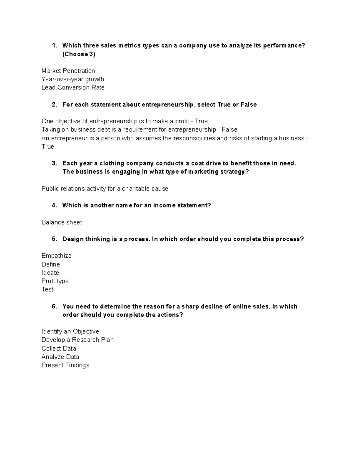 ESB Final Exam Study Guide: Key Questions and Concepts - Studocu