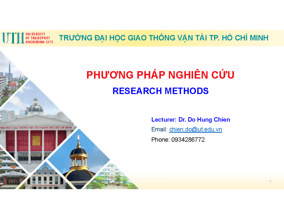 Chuong 4 - Phuong phap NCKH - PHƯƠNG PHÁP NGHIÊN CỨU RESEARCH METHODS ...