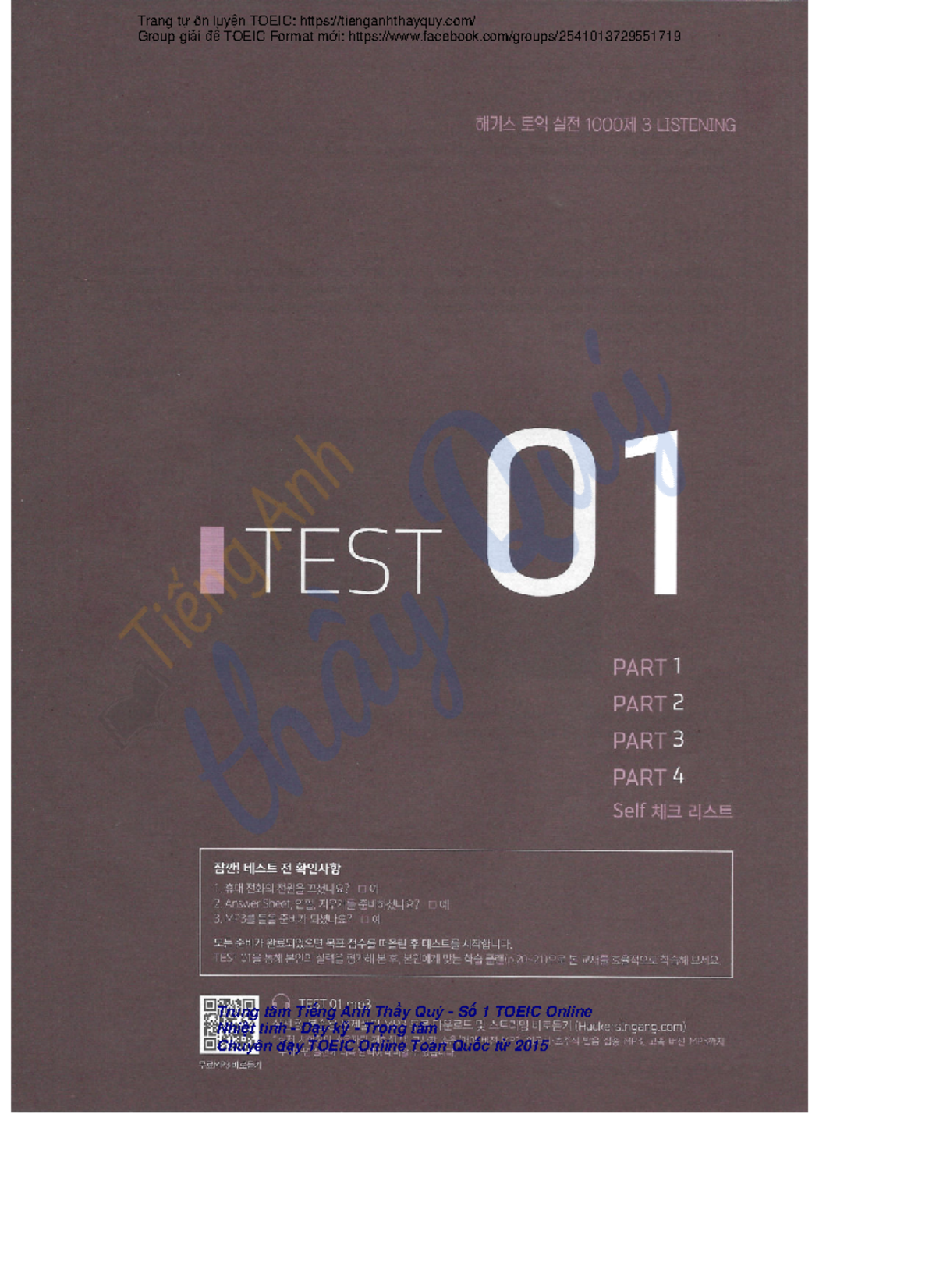 Hacker 3 - TOEIC Format Group Solutions & Test Insights - Studocu