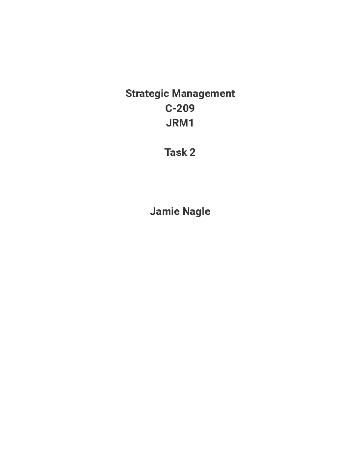 Task 2 - C209 - Business Strategy Report for Glossier - Studocu