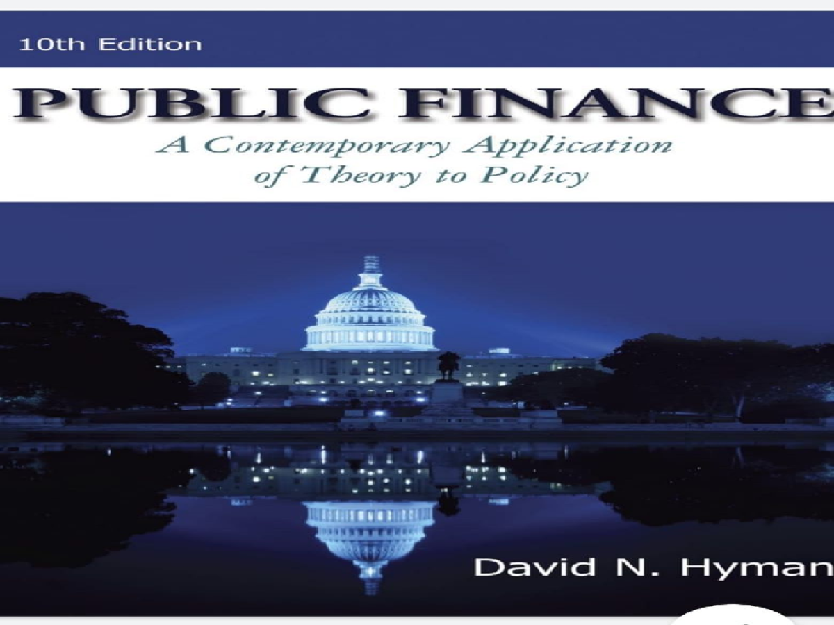 Public Finance chapter (2) - Chapter 2Chapter 2 Efficiency