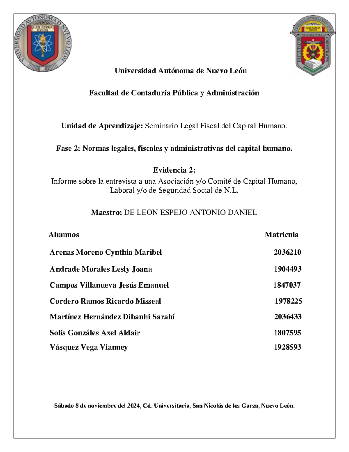 Evidencia 2 - tarea - Universidad Autónoma de Nuevo León Facultad de ...