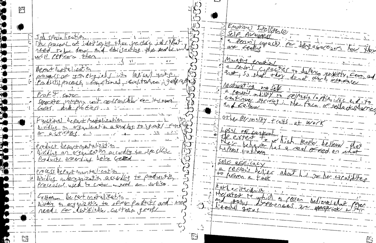 Final Exam Review Notes for Course CODE: [Insert Specific Code Here ...