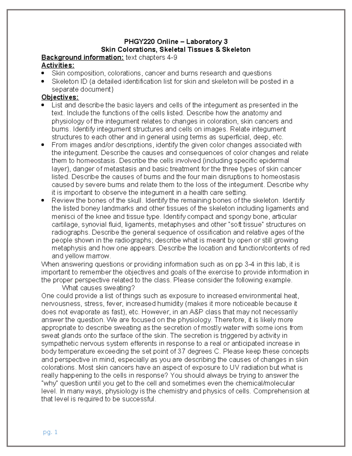 Lab3 Skin Colorations Skeletal System Submission Template OL - PHGY220 ...