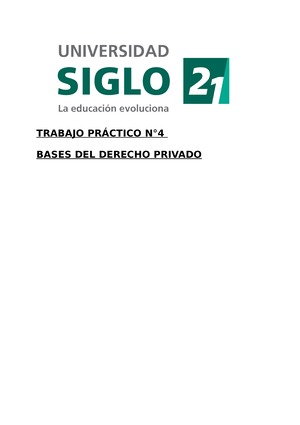 Derecho Privado Tp Trabajo Practico Trabajo Practico Derecho Privado Gonzalo Sanchez