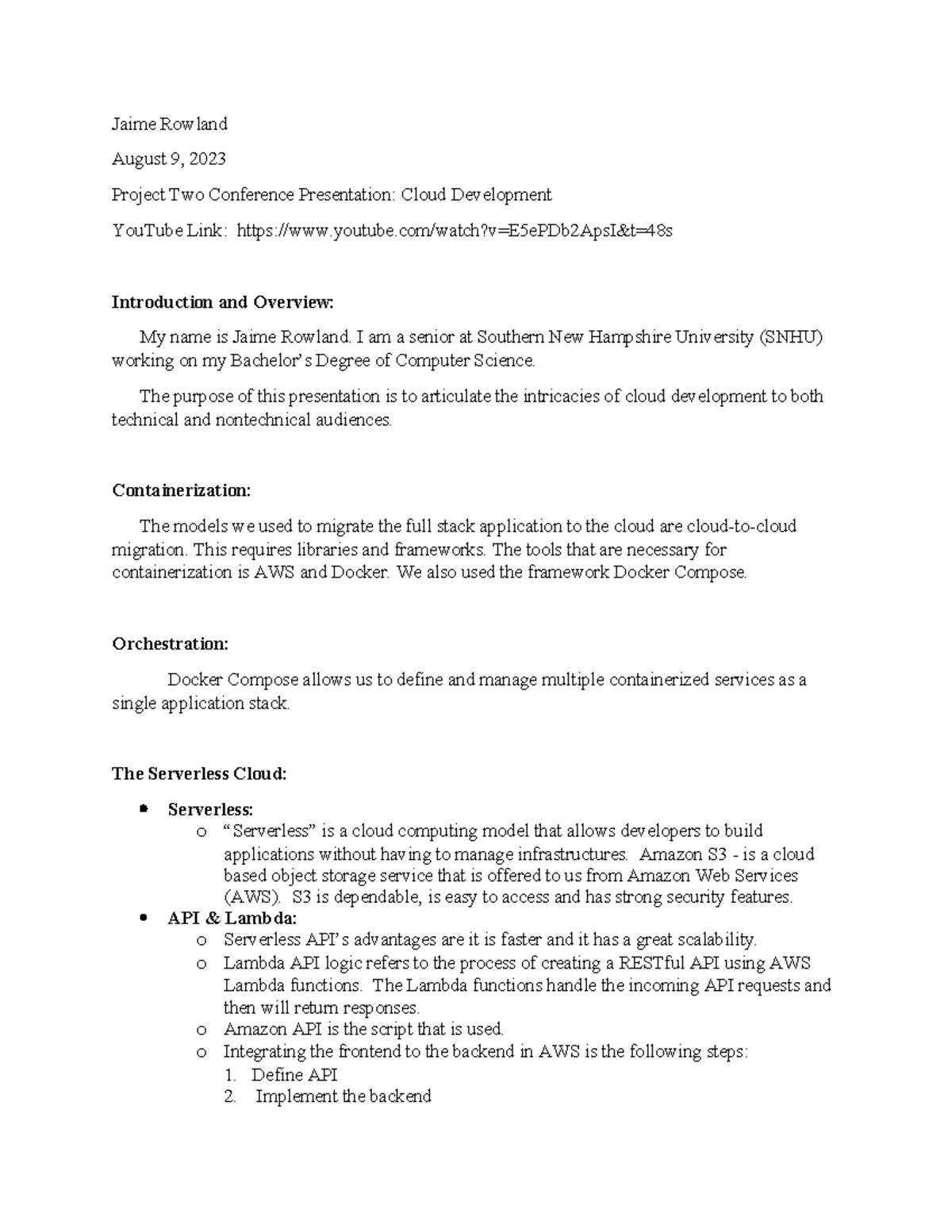 CS 470 5-2 Assignment: Database Creation Guide - Studocu