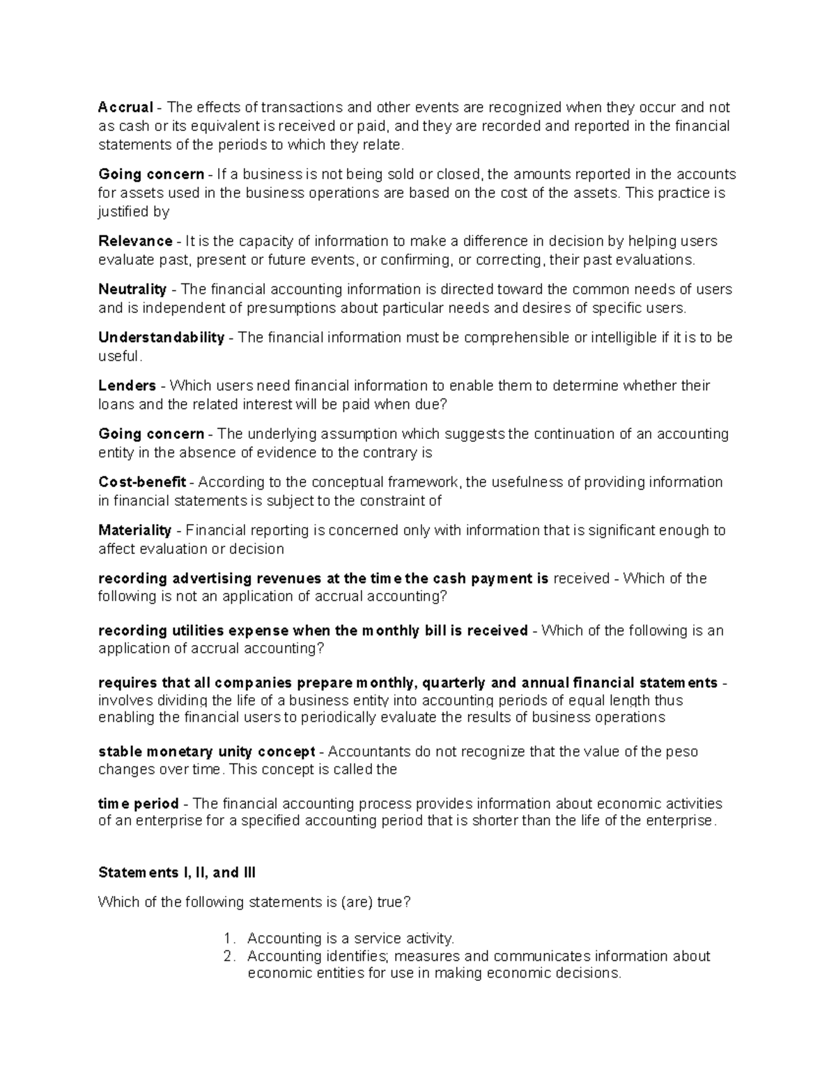 Accnotes - none - Accrual - The effects of transactions and other ...